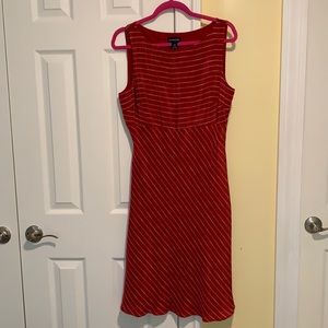Ann Taylor red silk dress- Size 14